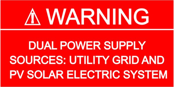 Dual Power - Utility Grid and PV