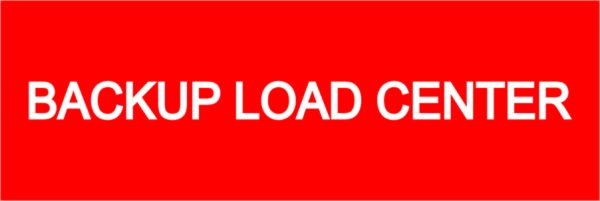 Backup Load Center