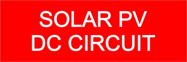 Solar PV Dc Circuit